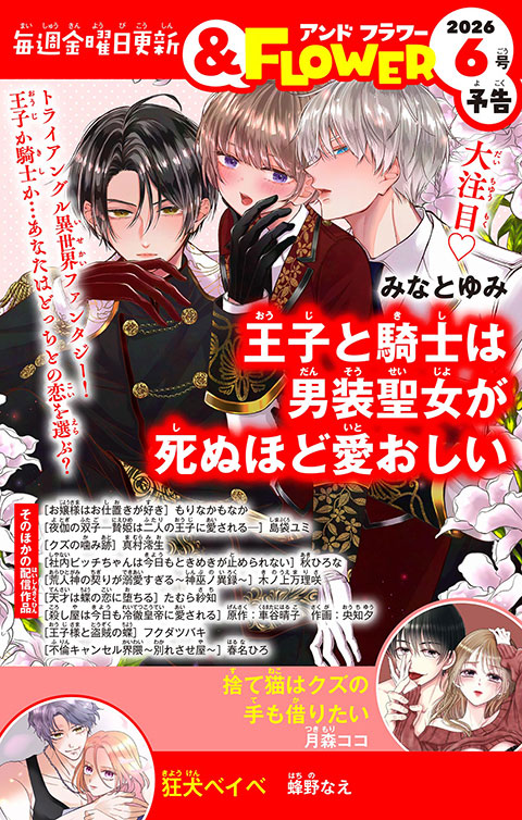 ＆FLOWER6号予告 RED