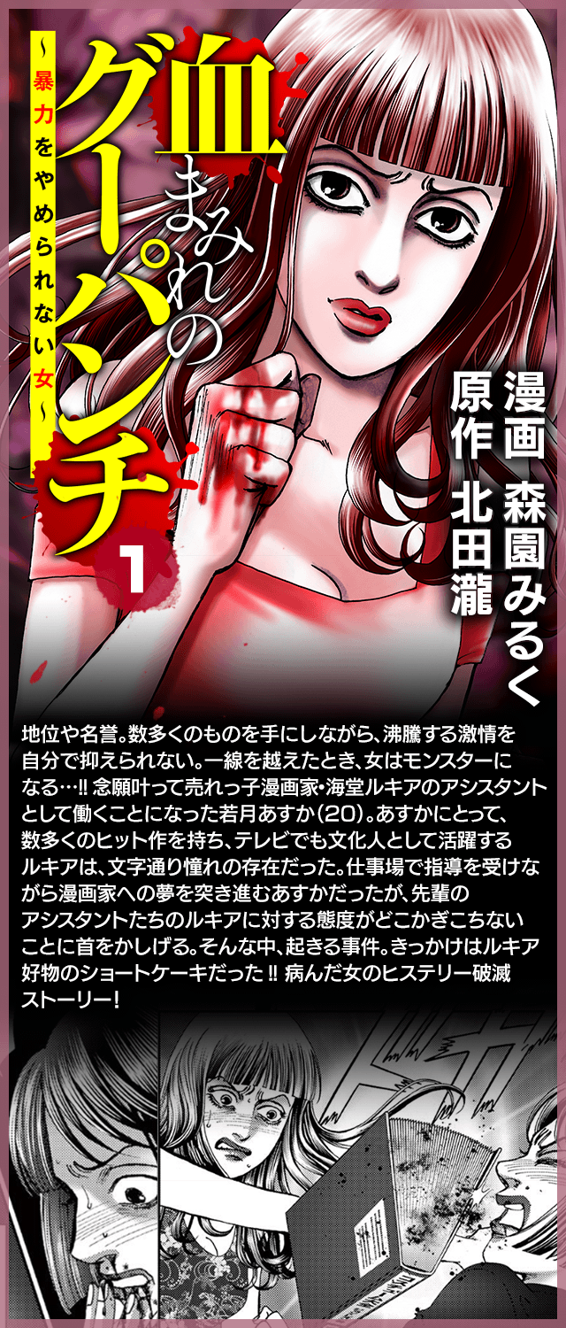 『血まみれのグーパンチ〜暴力をやめられない女〜　vol.1』森園みるく・北田瀧